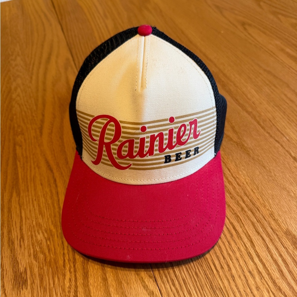 American Needle Rainier Beer Cap - Red and Black